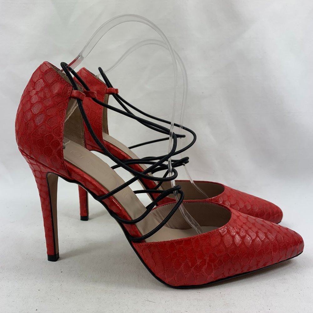 Ancarani Women's Leather Heel Pumps